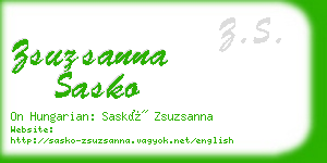 zsuzsanna sasko business card